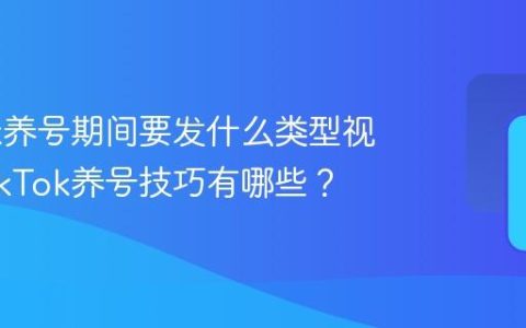 TikTok养号期间要发什么类型视频？TikTok养号技巧有哪些？
