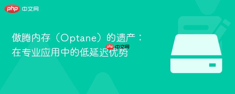 傲腾内存(optane)的遗产:在专业应用中的低延迟优势
