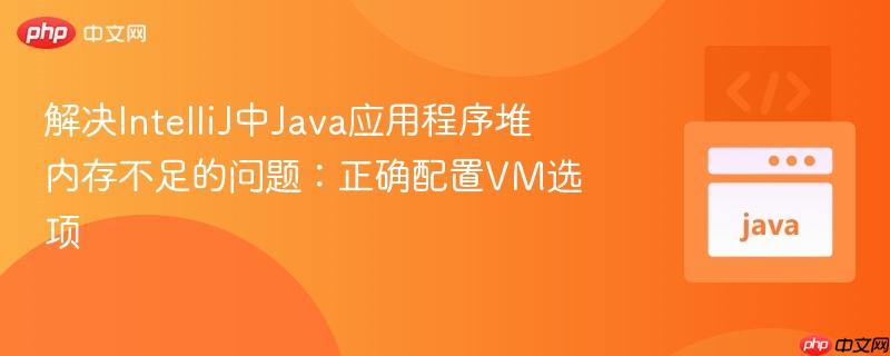 解决IntelliJ中Java应用程序堆内存不足的问题:正确配置VM选项