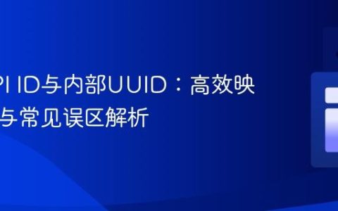 外部API ID与内部UUID：高效映射策略与常见误区解析