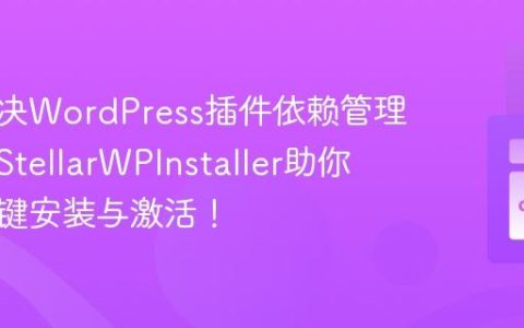 如何解决WordPress插件依赖管理难题，StellarWPInstaller助你实现一键安装与激活！