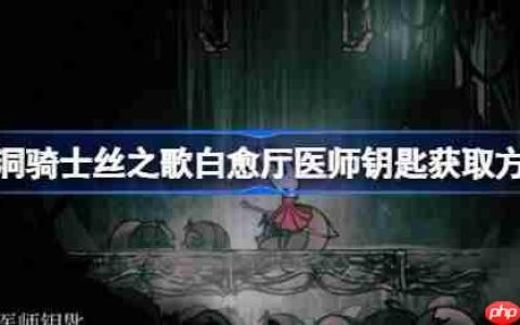 空洞骑士丝之歌白愈厅医师钥匙获取方法-空洞骑士丝之歌白愈厅医师钥匙怎么获取