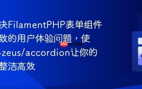 如何解决FilamentPHP表单组件过多导致的用户体验问题，使用lara-zeus/accordion让你的界面更整洁高效