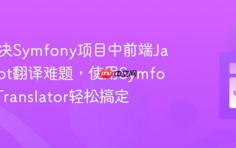 如何解决Symfony项目中前端JavaScript翻译难题，使用SymfonyUXTranslator轻松搞定