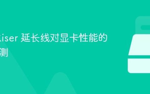 PCIe Riser 延长线对显卡性能的损耗实测