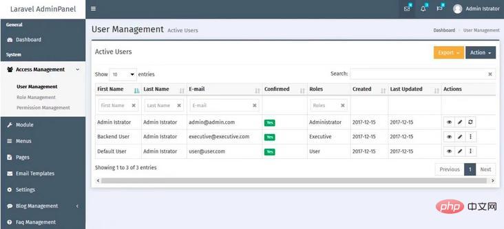 【整理分享】6 款 Laravel 超好用的 Admin 管理模版