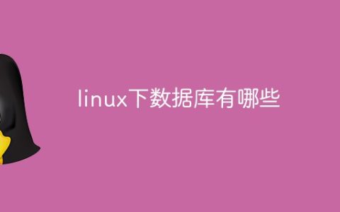 linux下数据库有哪些