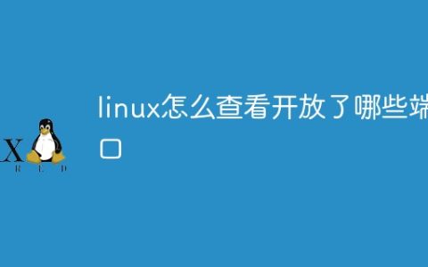 linux怎么查看开放了哪些端口
