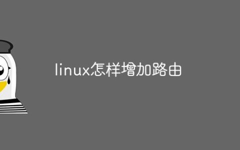 linux怎样增加路由