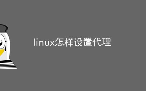 linux怎样设置代理