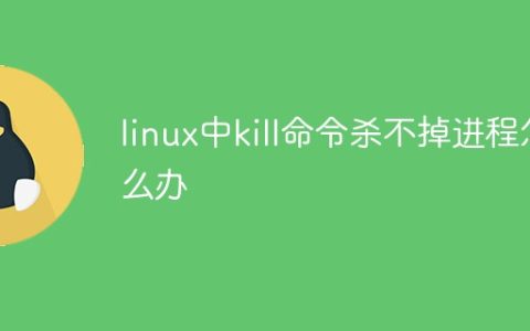 linux中kill命令杀不掉进程怎么办