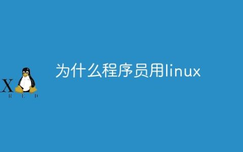 为什么程序员用linux