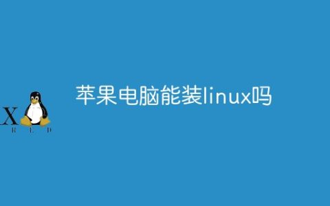 苹果电脑能装linux吗