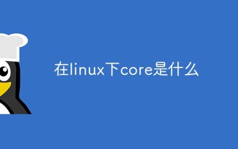 在linux下core是什么