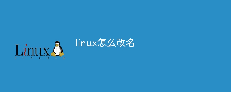 linux怎么改名