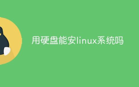 用硬盘能安linux系统吗