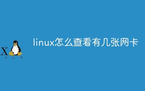 linux怎么查看有几张网卡