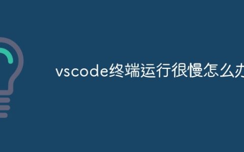 vscode终端运行很慢怎么办