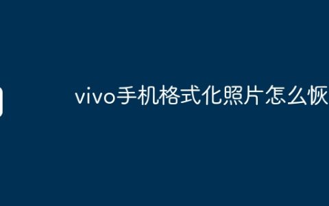 vivo手机格式化照片怎么恢复