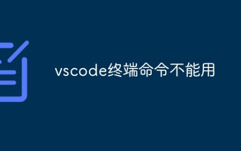 vscode终端命令不能用
