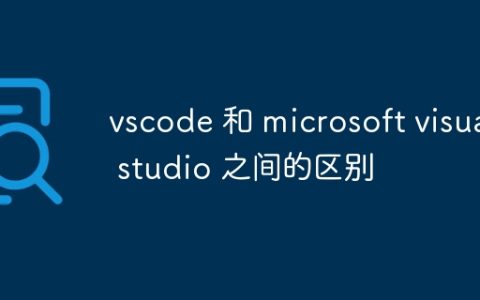 vscode 和 microsoft visual studio 之间的区别