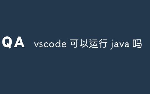 vscode 可以运行 java 吗