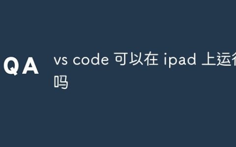 vs code 可以在 ipad 上运行吗