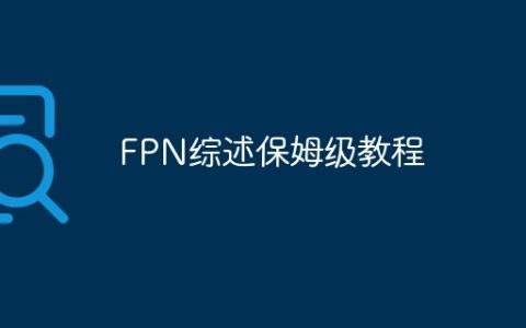 FPN综述保姆级教程