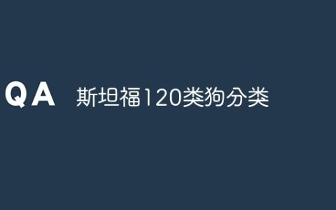 斯坦福120类狗分类