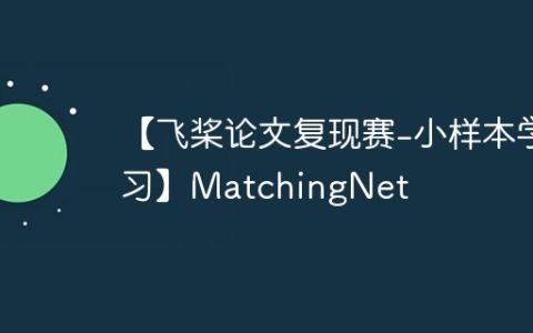 【飞桨论文复现赛-小样本学习】MatchingNet
