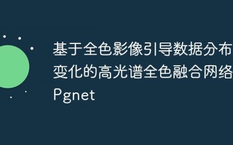 基于全色影像引导数据分布变化的高光谱全色融合网络-Pgnet
