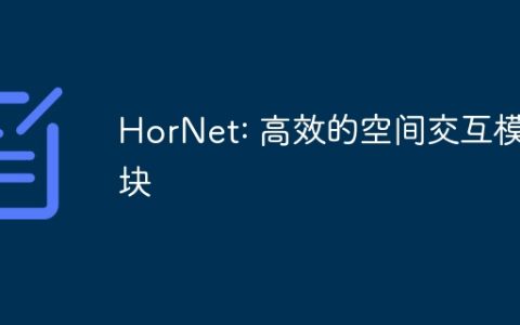 HorNet: 高效的空间交互模块