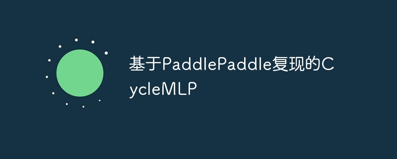 基于PaddlePaddle复现的CycleMLP