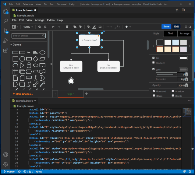 分享一个实用插件:VSCode Drawio,让VSCode也能画流程图!!