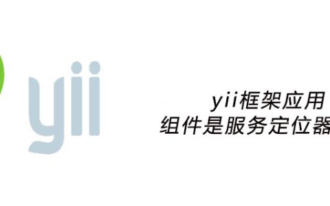 yii框架应用组件是服务定位器吗？