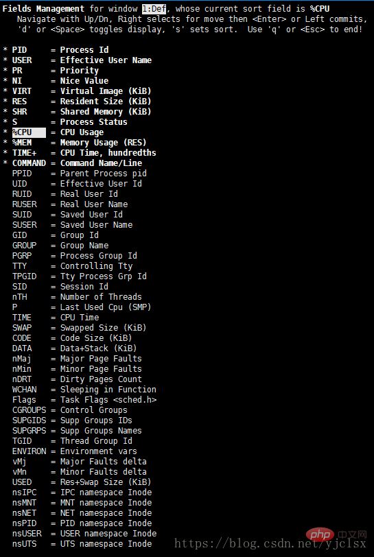 详细解析Linux中top命令参数