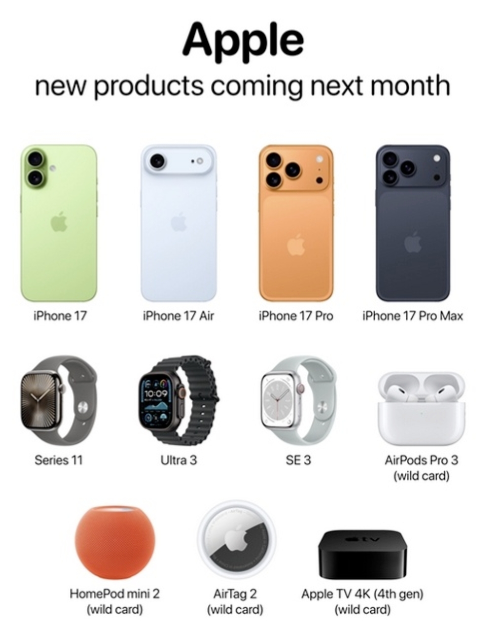iphone17全系价格曝光:苹果或将停售7款产品 - 创想鸟
