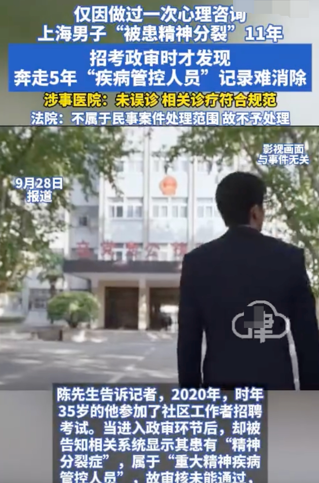 男子政审时发现被患精神分裂11年是怎么回事?详情介绍 - 创想鸟
