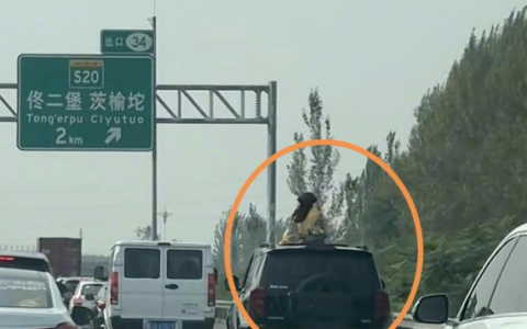 车辆高速行驶中女子上半身探出天窗是怎么回事？详情介绍