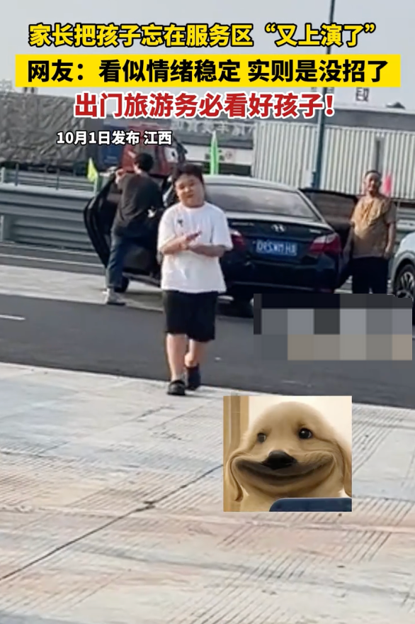家长把孩子忘在服务区“又上演了” 网友:小孩看似情绪稳定 实则是没招了 - 创想鸟
