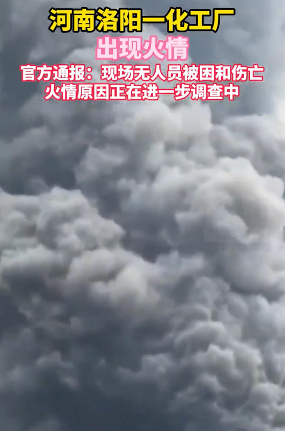河南洛阳一化工企业起火滚滚黑烟 应急局:未出现人员被困或伤亡 - 创想鸟
