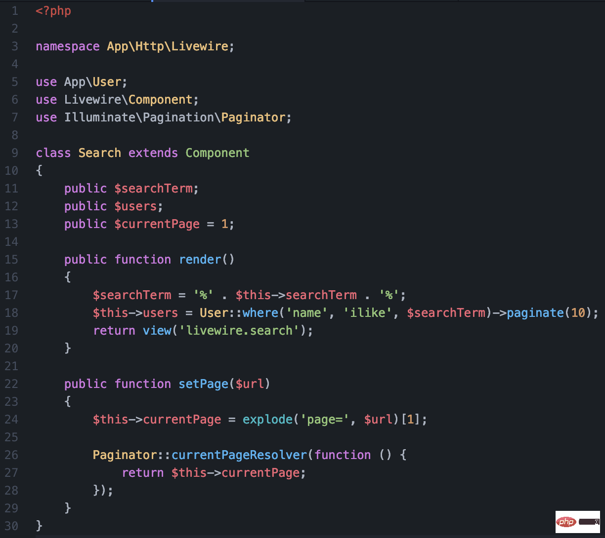 无需JS, 用 Laravel Livewire构建实时搜索功能