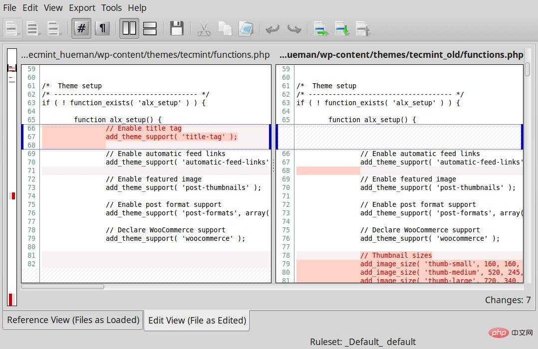 Linux下9种优秀的代码比对工具【推荐】