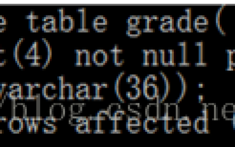 MySQL数据库多表操作