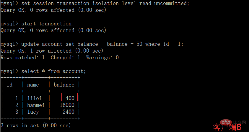 MySQL的四种事务隔离级别