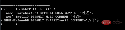 mysql怎么修改注释
