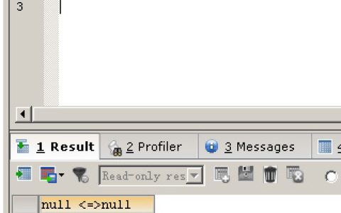 MySQL学习系列4:运算符