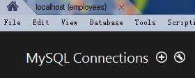 mysql使用workbench创建已有表类图