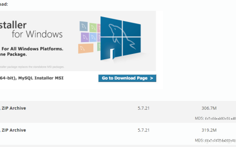 windows下安装mysql-5.7.21