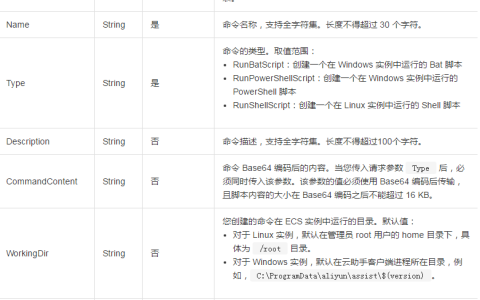 如何使用CreateCommand新建一条云助手命令